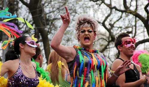 Drag queen at Gay Pride