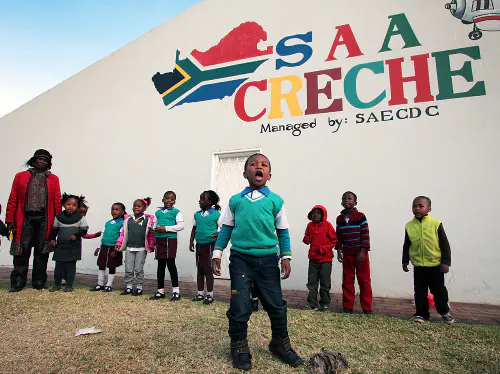 Kids at the SAA creche