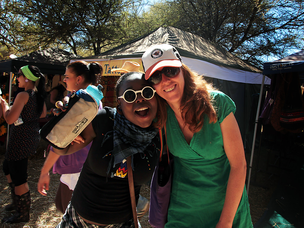 Lungi and Ruth at OppiKoppi