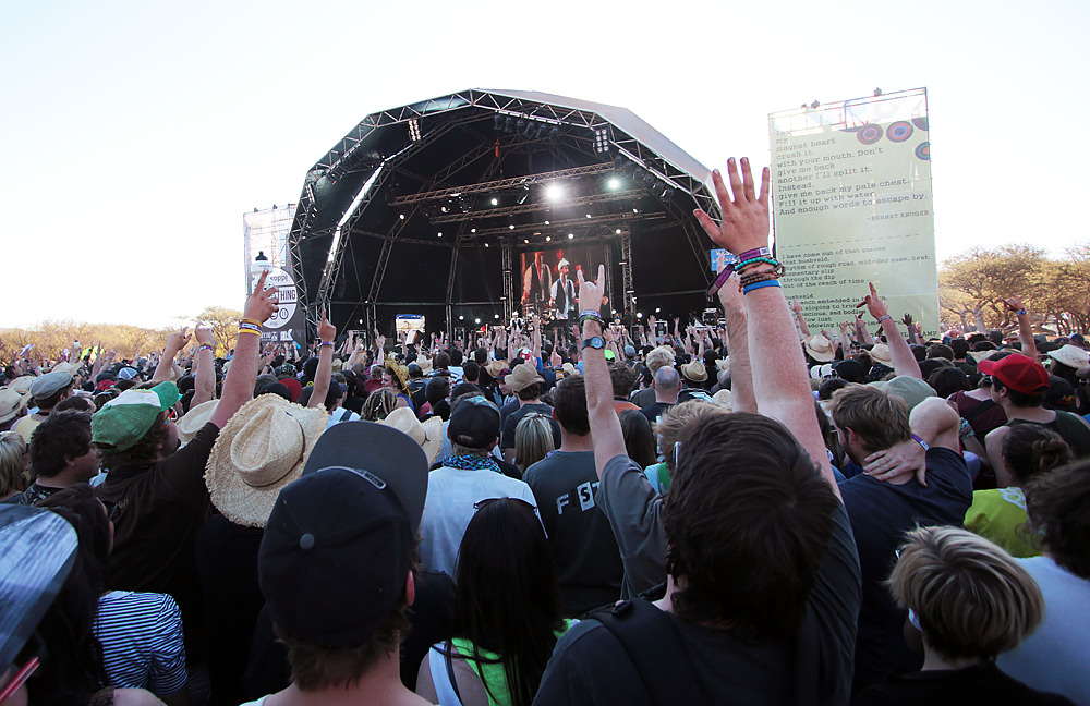Jeremy Loops performing at OppiKoppi.