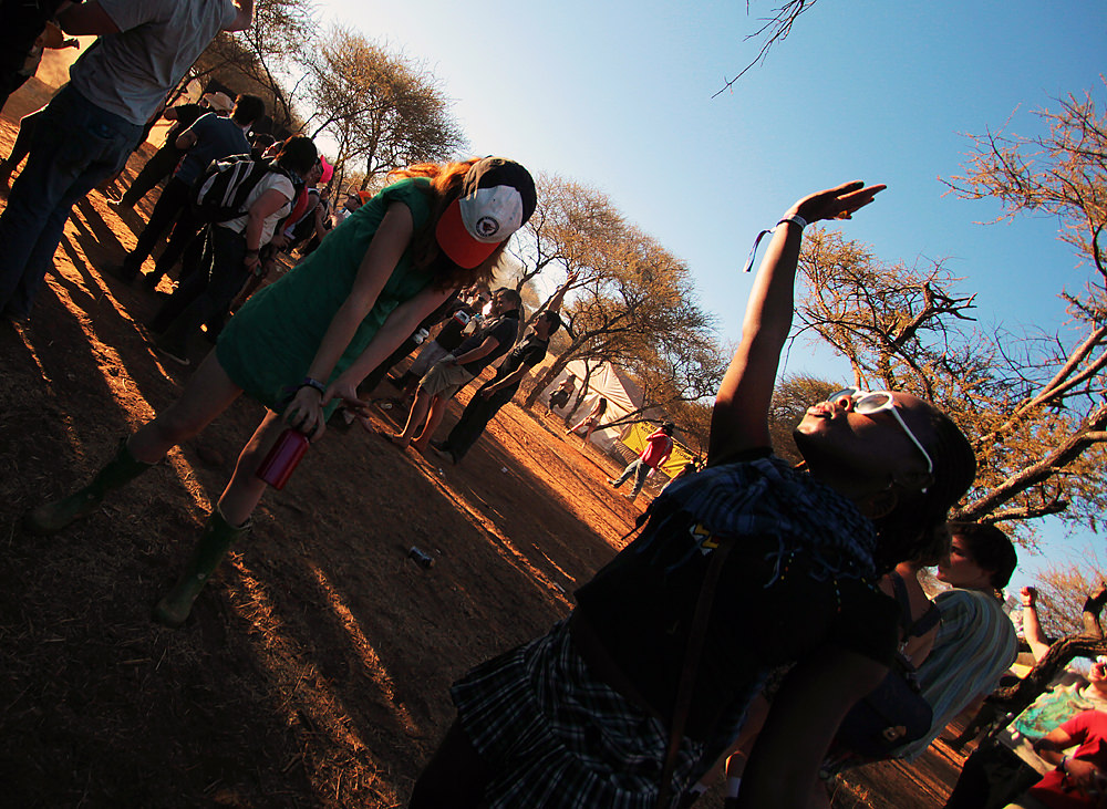Dancing at OppiKoppi.
