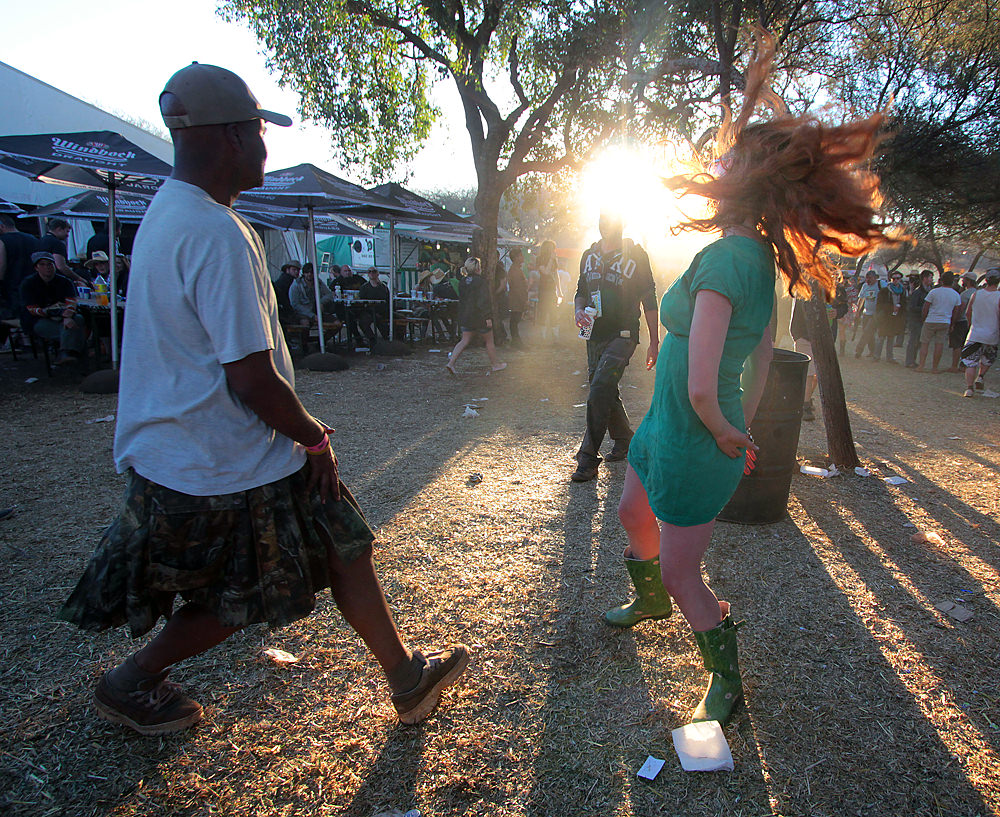 Dancing at OppiKoppi.
