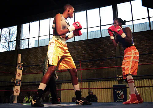 Featherweights fighting in Brakpan