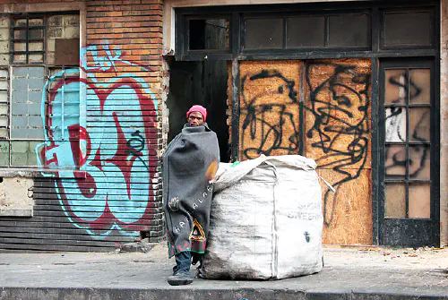 Photo of informal recyclers
