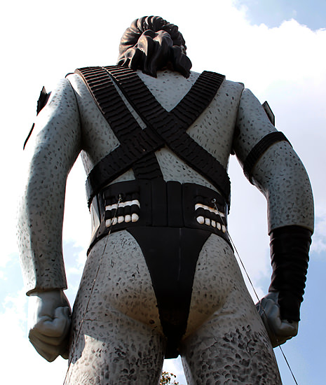 Michael Jackson behind at Santarama Miniland