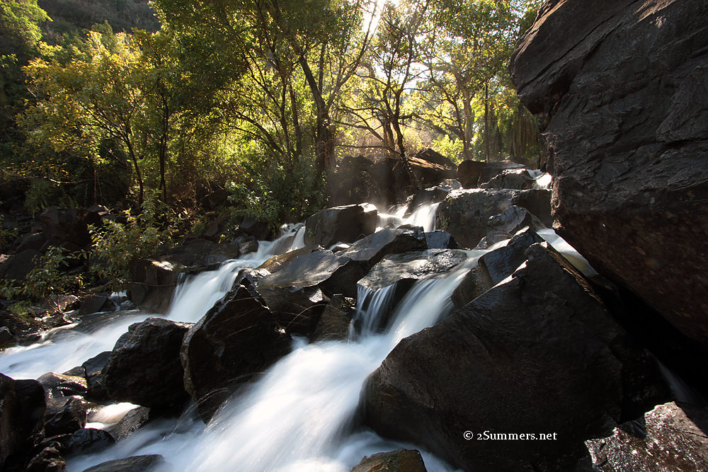water and rocks