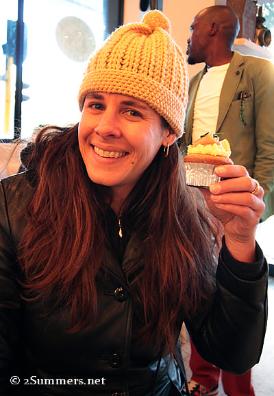 Heather and cupcake