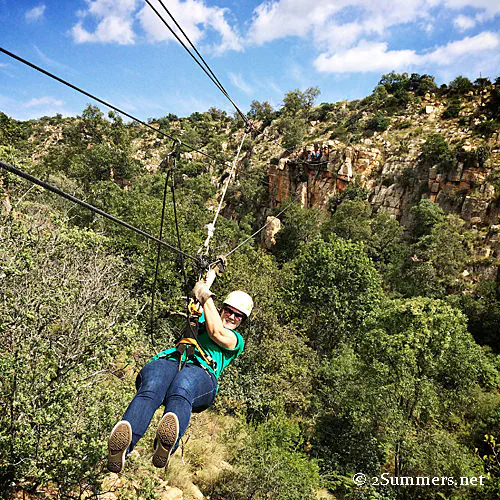 Jen ziplining