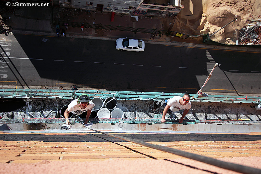 Madiba mural looking down