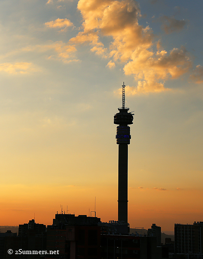 Sunset Hillbrow Tower