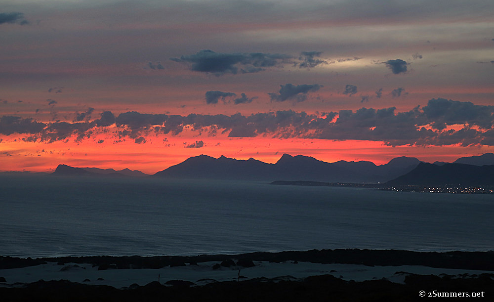 Sunset from Grootbos villa