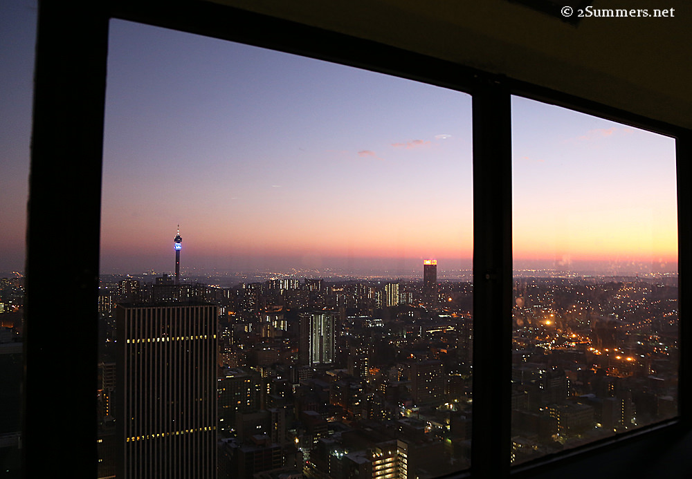 Carlton through windows