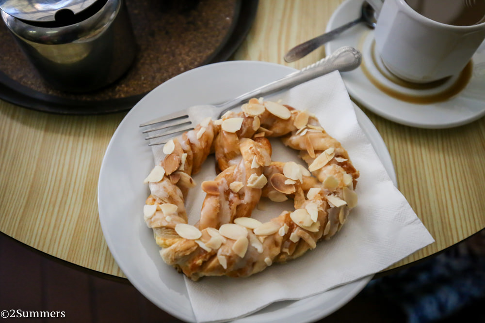 Mandelbretzel at Black Forest Bakery