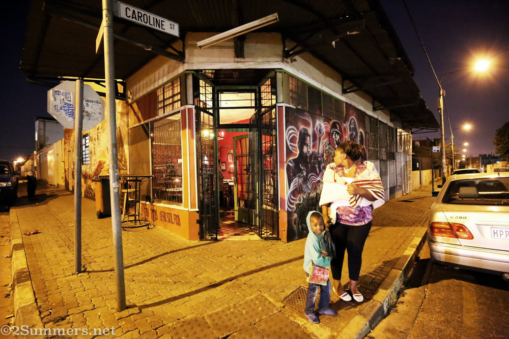 Roving Bantu Kitchen at night