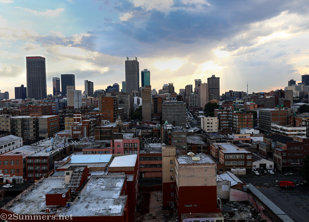 Joburg skyline from Hallmark House