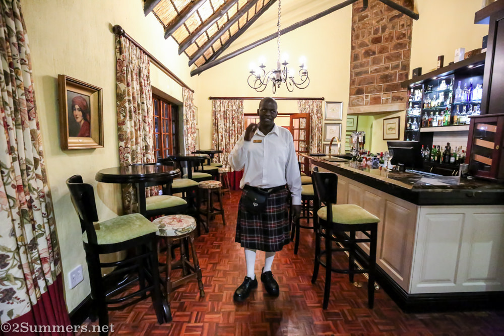 Elias in kilt at Walkersons