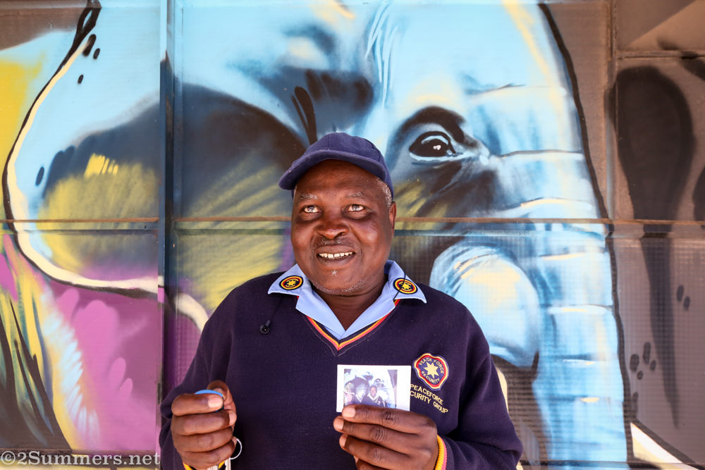December, a security guard for the building next door to Bjala Square in Jeppestown.