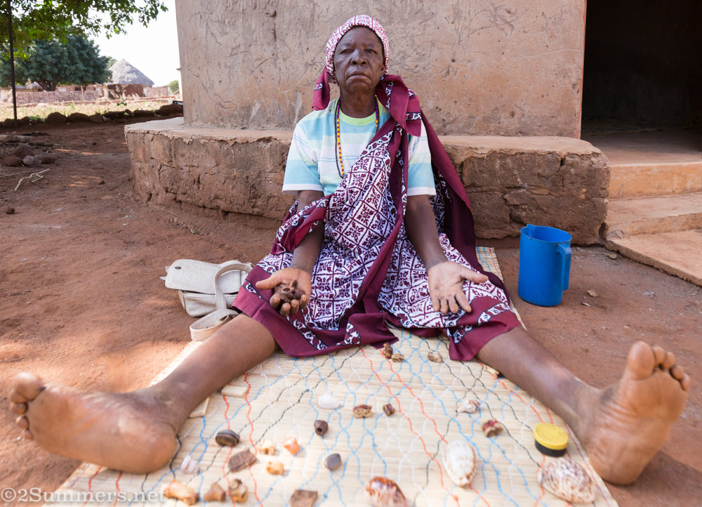 Maria telling fortunes in Makuleke