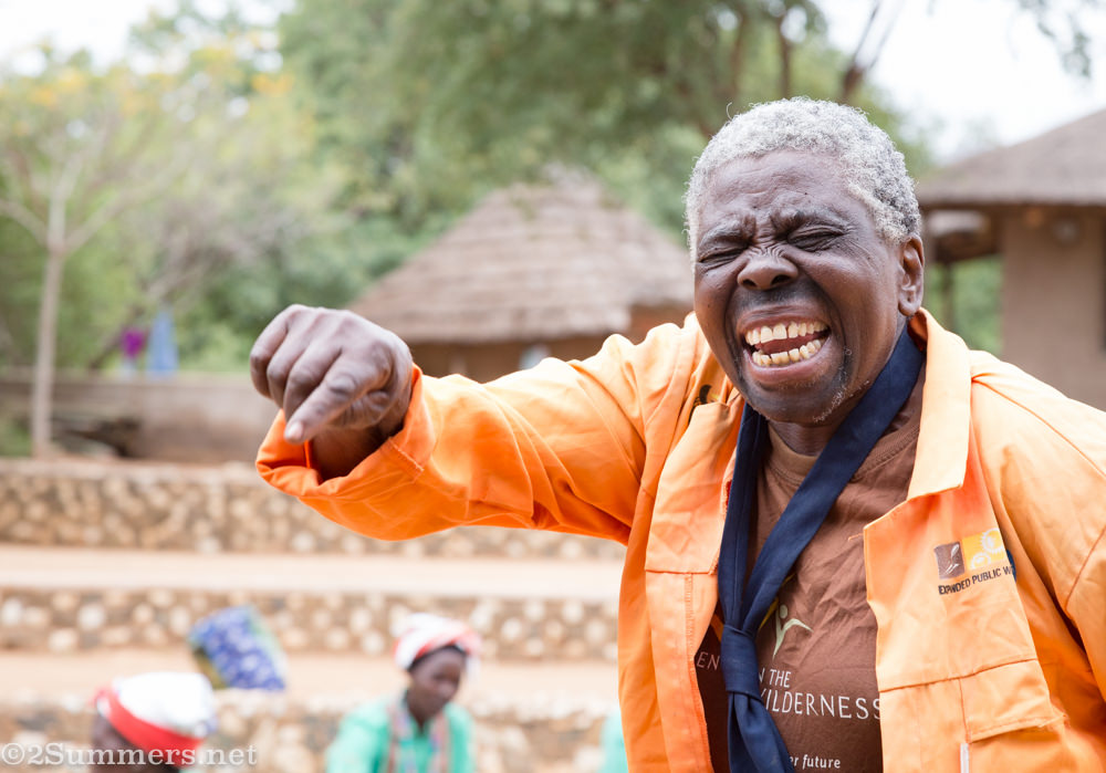 Woman Makuleke actor playing a man