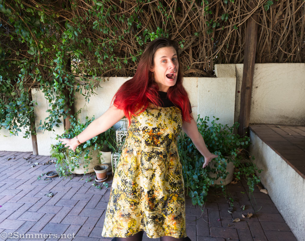 Heather Hlamvu crazy pose