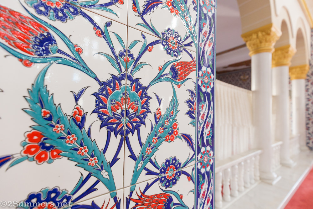 Tiles in the Nizamiye mosque