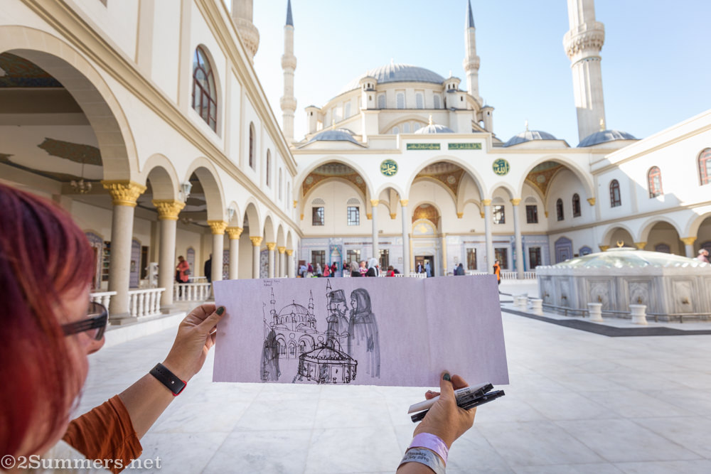Nizamiye mosque sketch