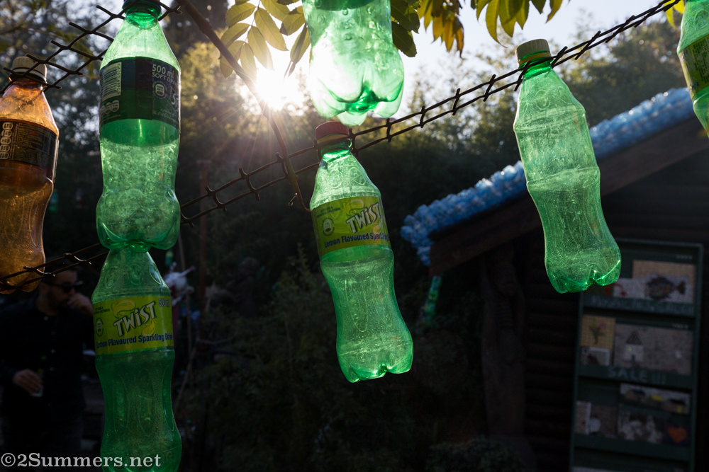 Plastic bottles at Spaza Gallery