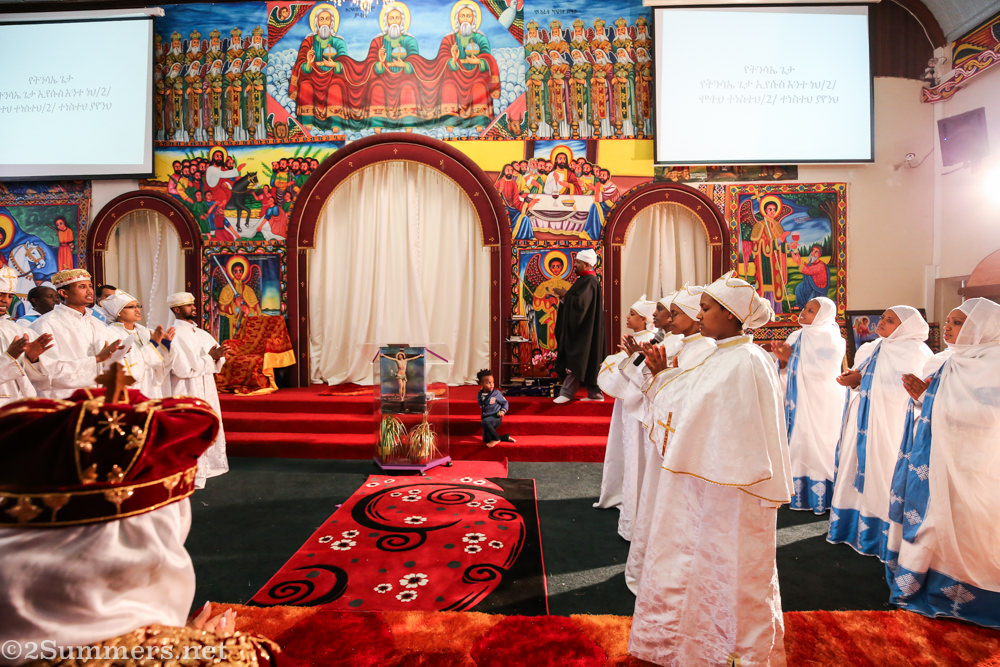 Inside Ethiopian church