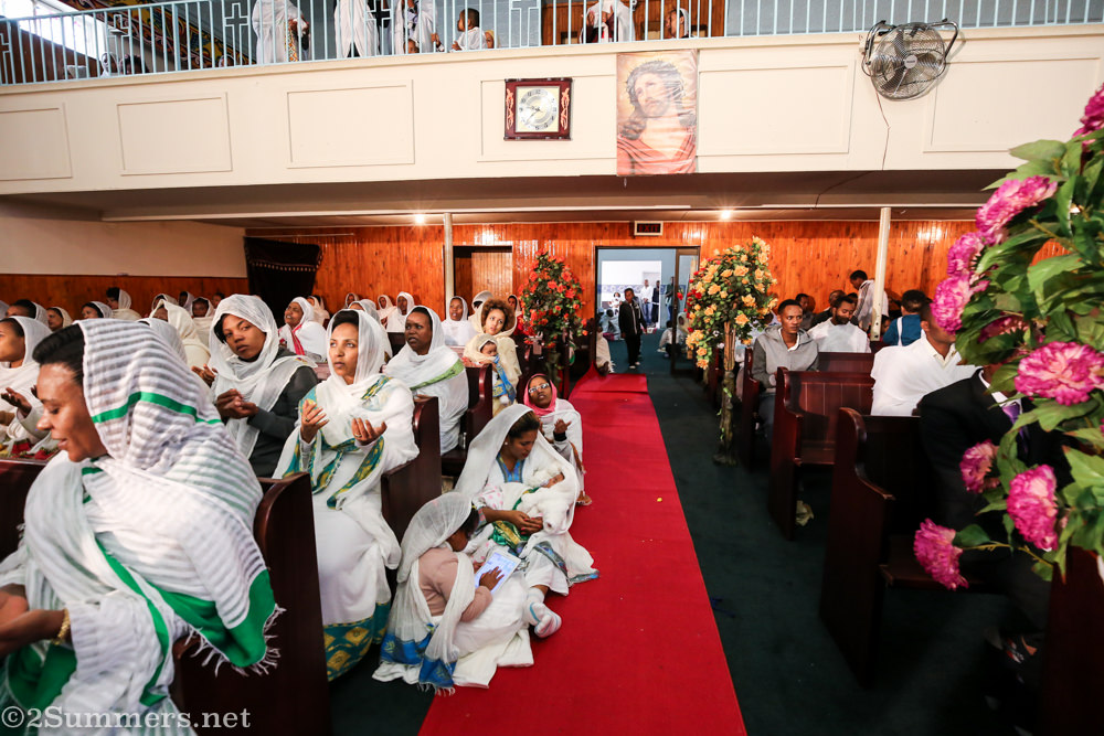 View from the front of the church
