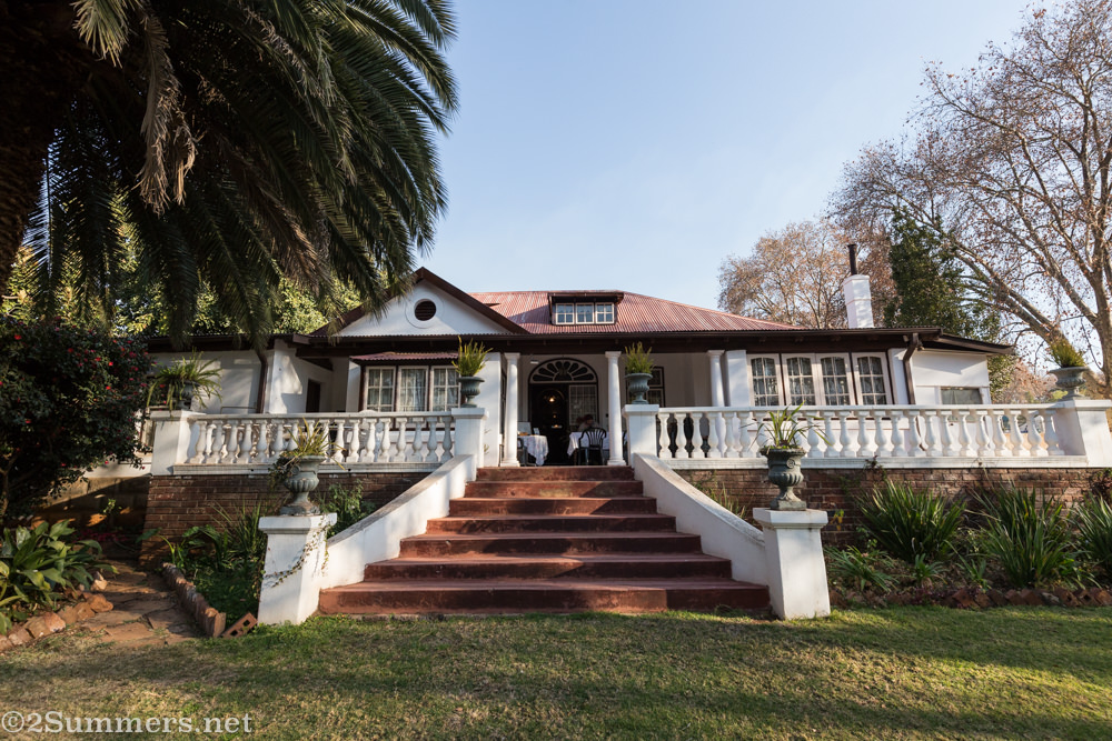 Outside Lindfield House in Auckland Park
