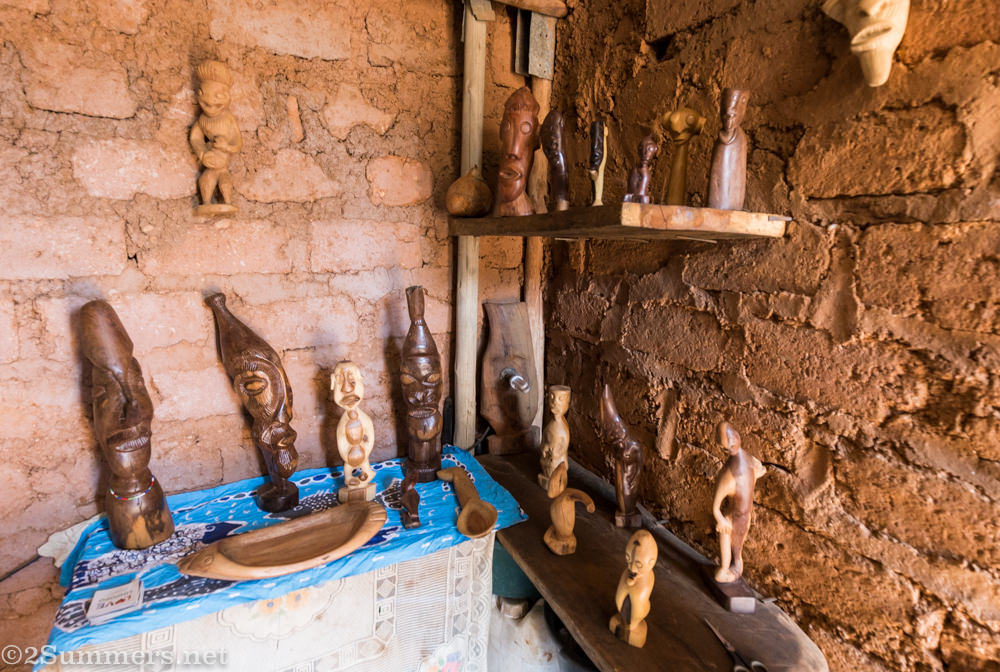 Patricks sculptures in the studio