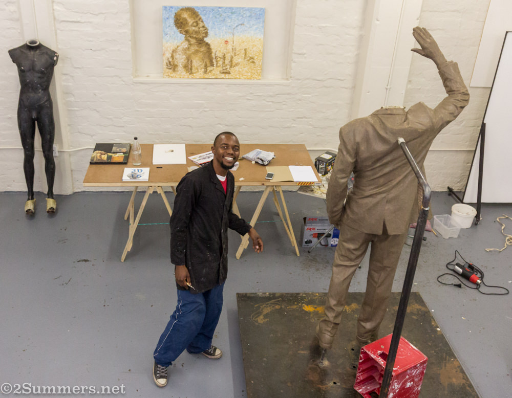 Nkhensani Rihlamphu studio in Joziburg Lane