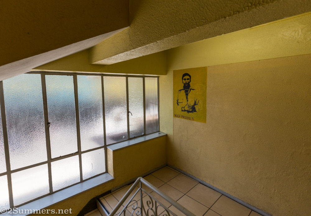 Hugh Masakela picture in Dorkay House