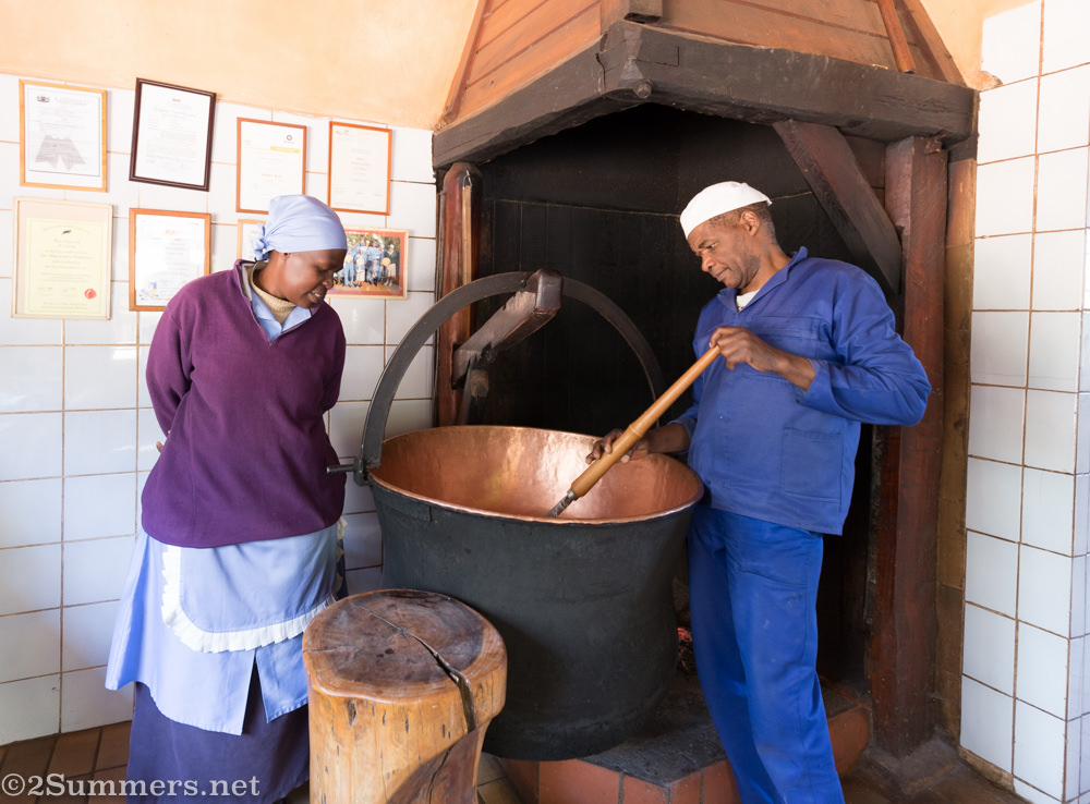 Gloria and Francisco at Weggraakbosch Dairy