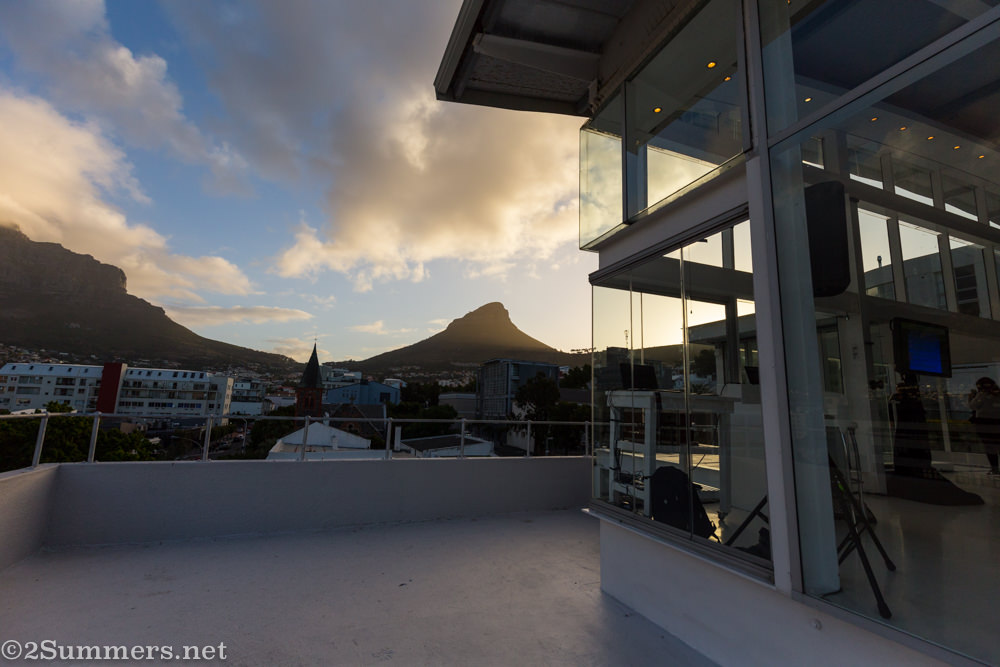 View of Lion’s Head from Cape Town studios
