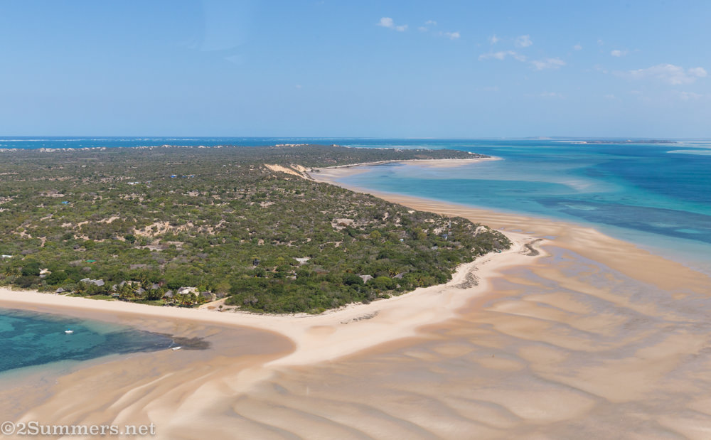 Benguerra Island from the helicopter