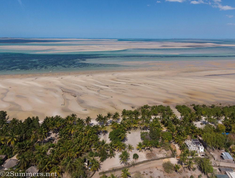 Looking down on Vilanculos
