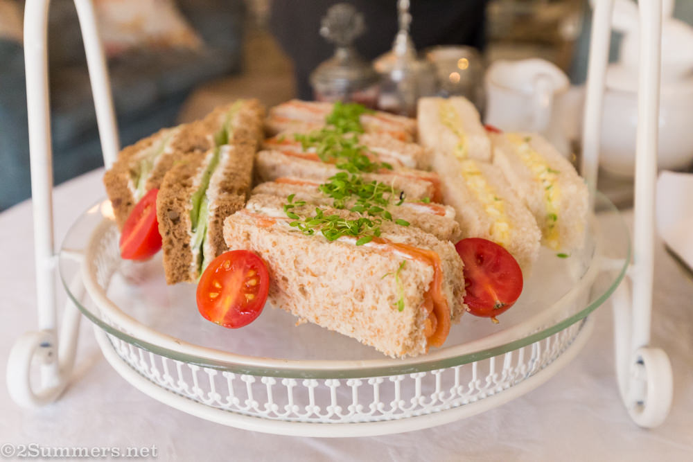 tea sandwiches at Fairlawns