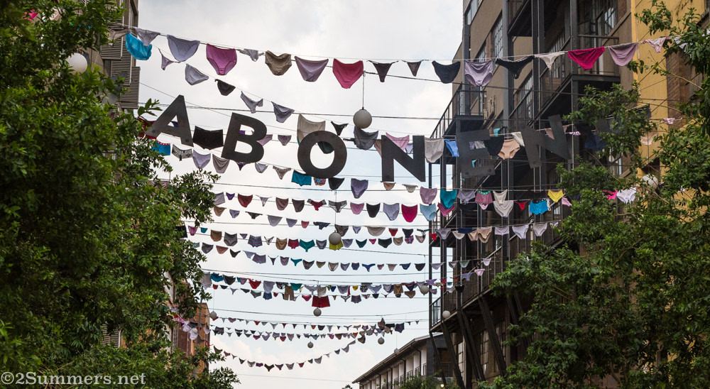 Underwear in Maboneng