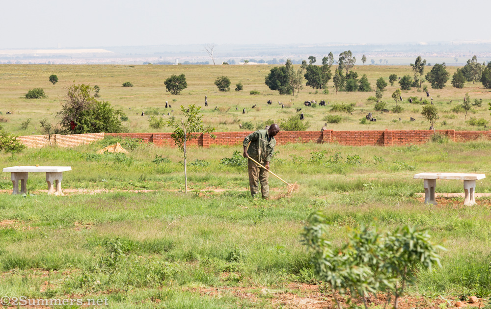 Gardening at Tolstoy Farm