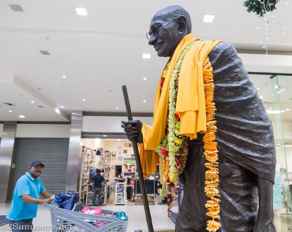 Gandhi in the mall