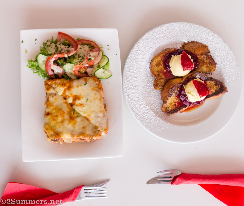 Croque monsieur and French toast from Patisserie de Paris