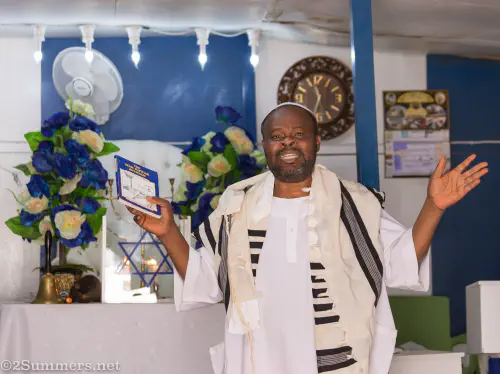 Rabbi Nathan Obiekwe at Bethel Messianic on Yom Kippur