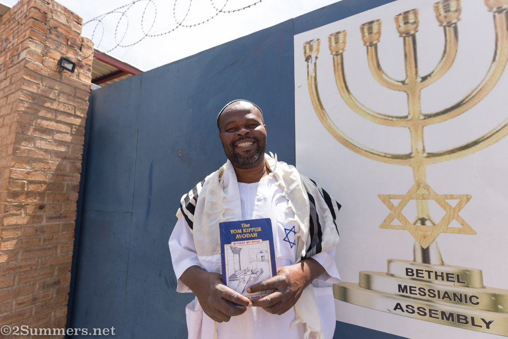Rabbi Nathan outside Bethel Messianic Assembly
