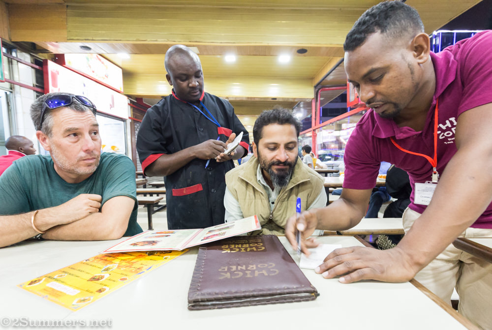 Ordering at Diamond Plaza