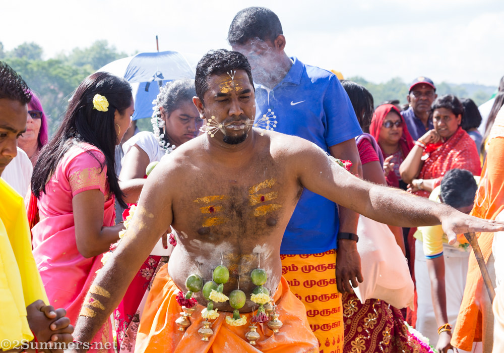 Tedrick with piercings