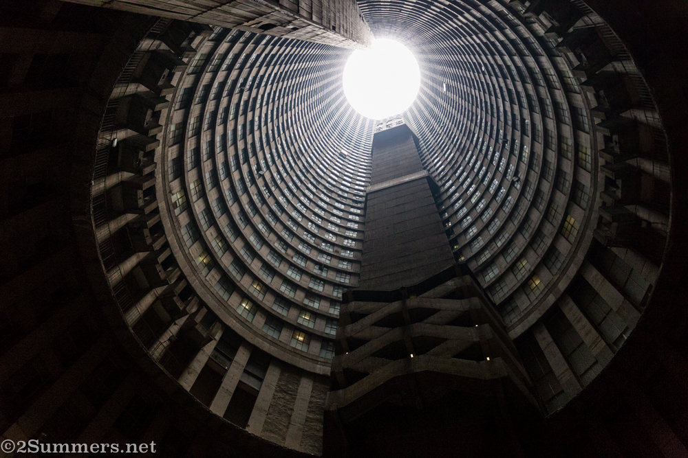 Ponte City core at an angle