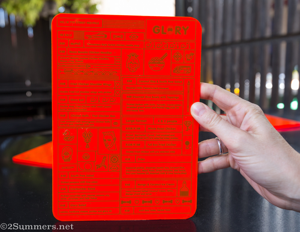 Glory Menu