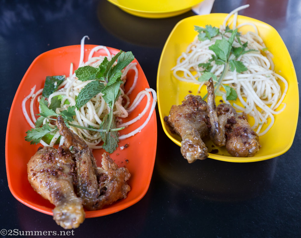 Chicken wings and thighs at Glory