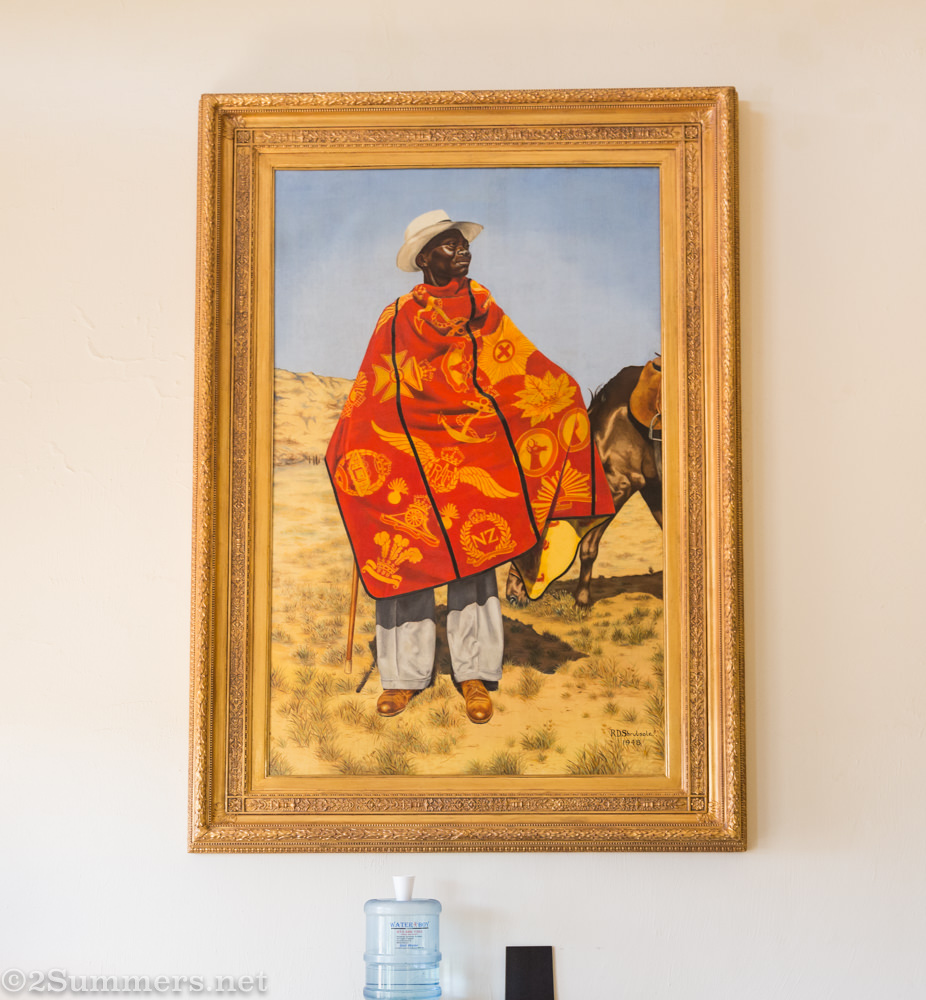 Basotho blanket painting